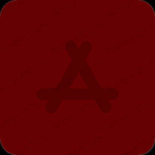 Estetický hnědý AppStore ikony aplikací
