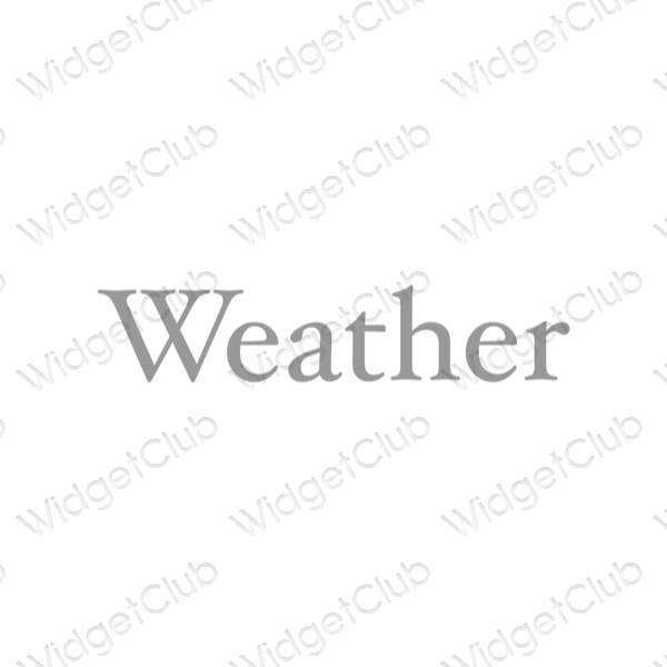 Ästhetische Weather App-Symbole