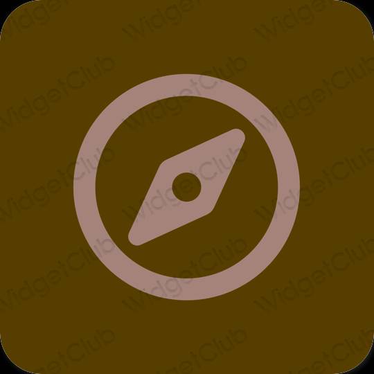 Estética Safari iconos de aplicaciones