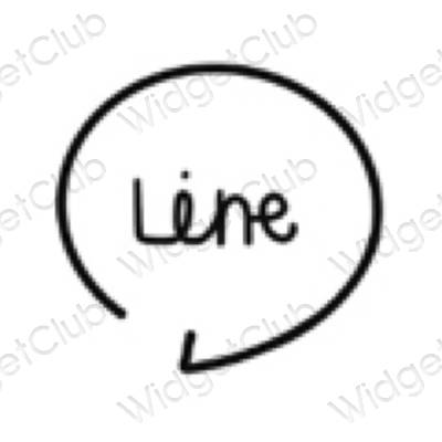 Esthetische LINE app-pictogrammen