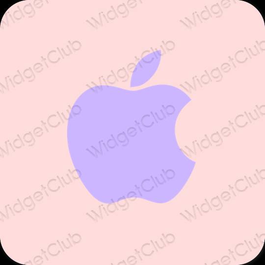 Stijlvol pastelroze Apple Store app-pictogrammen
