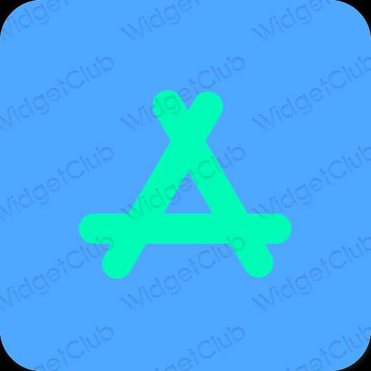 Естетски Плави AppStore иконе апликација