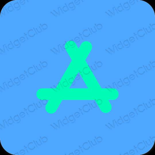 Stijlvol blauw AppStore app-pictogrammen