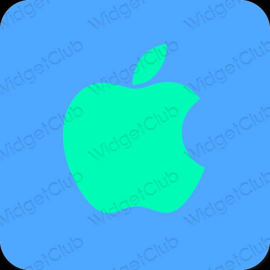 审美的 蓝色的 Apple Store 应用程序图标