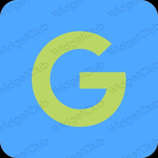 Естетски Плави Google иконе апликација