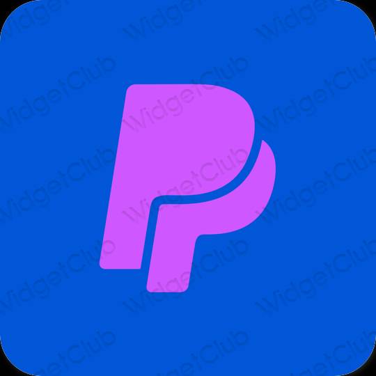 Estetické Fialová PayPay ikony aplikácií