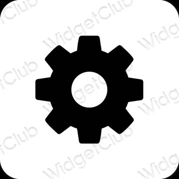 Æstetiske Settings app-ikoner
