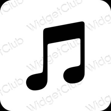 Esthetische Music app-pictogrammen