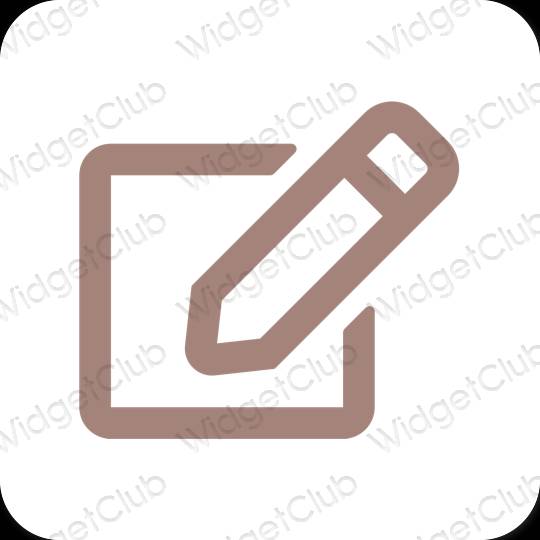 Aesthetic Notes app icons