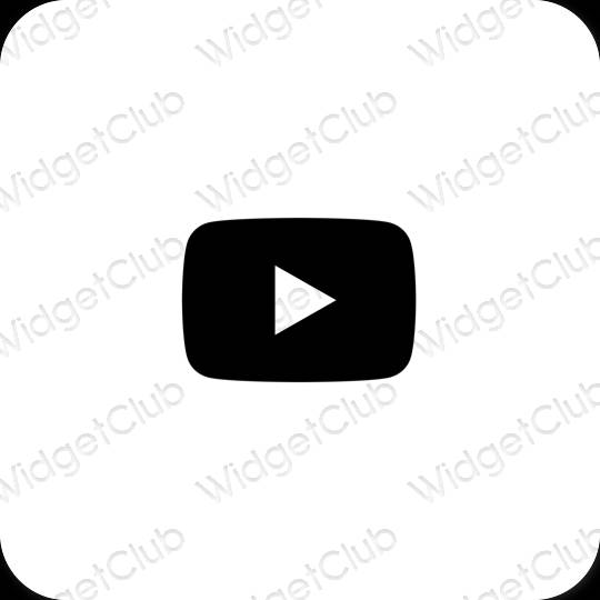 Icônes d'application Youtube esthétiques