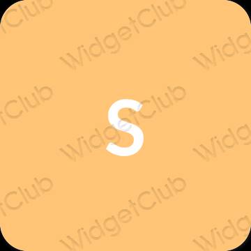 Æstetisk orange SHEIN app ikoner