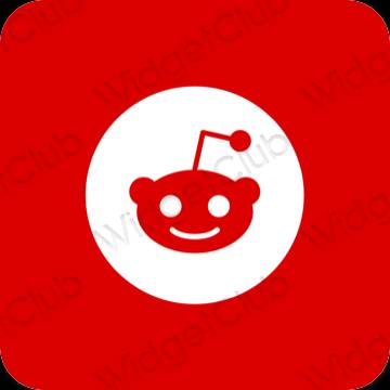 Estética Reddit iconos de aplicaciones