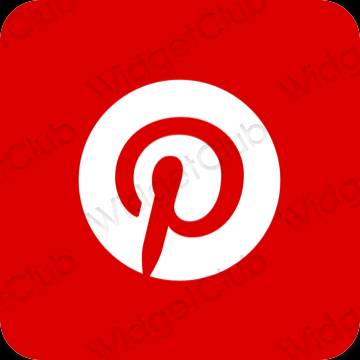 Estetske Pinterest ikone aplikacij