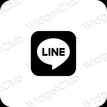 Icônes d'application LINE esthétiques