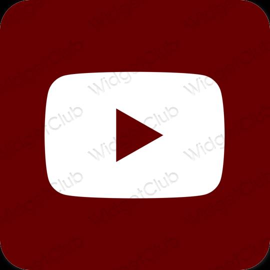 Estetico Marrone Youtube icone dell'app