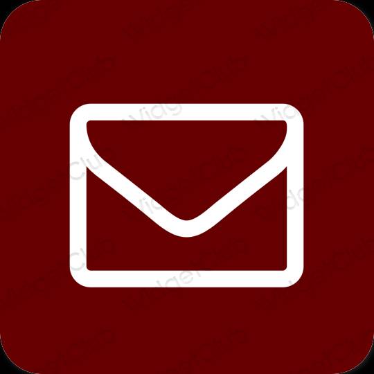 Estetsko rjav Mail ikone aplikacij