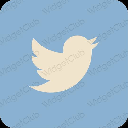 Эстетические Twitter значки приложений