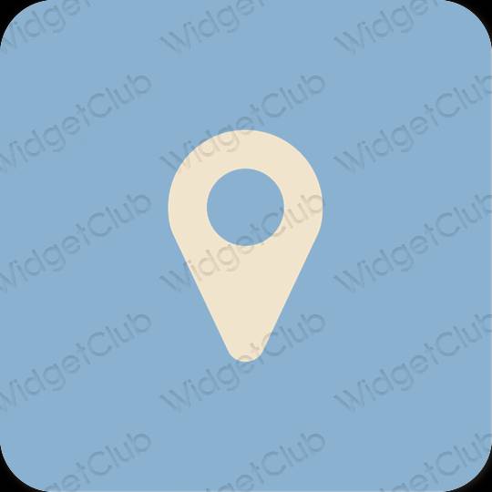 Aesthetic Map app icons