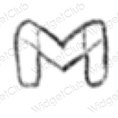 ესთეტიკური Gmail აპლიკაციის ხატები