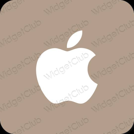 Estetico beige Apple Store icone dell'app