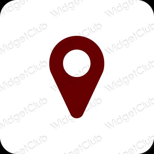 Icone delle app Google Map estetiche