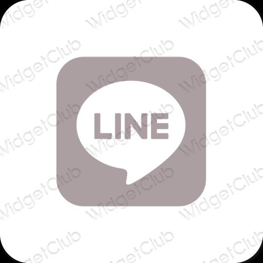 Esthetische LINE app-pictogrammen