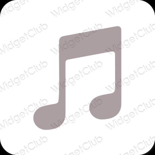 Esthetische Music app-pictogrammen