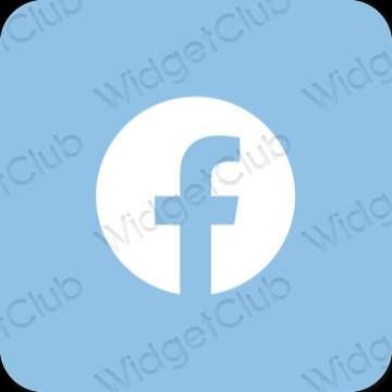 Esthetische Facebook app-pictogrammen