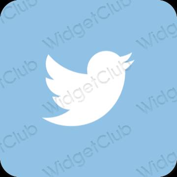 Icônes d'application Twitter esthétiques