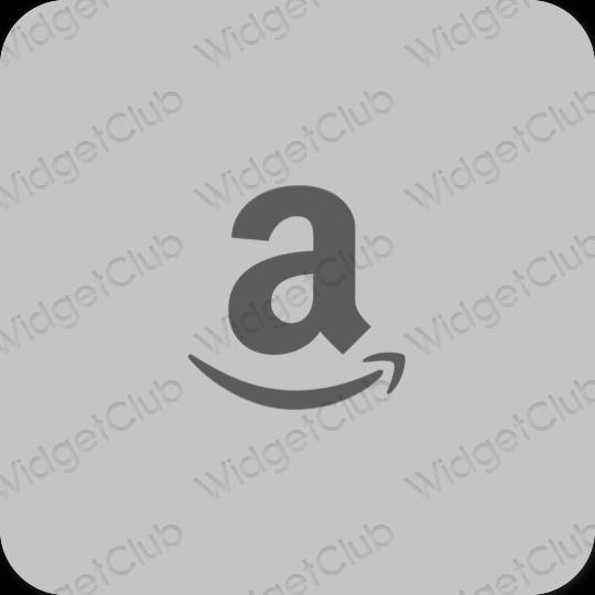 Stijlvol grijs Amazon app-pictogrammen