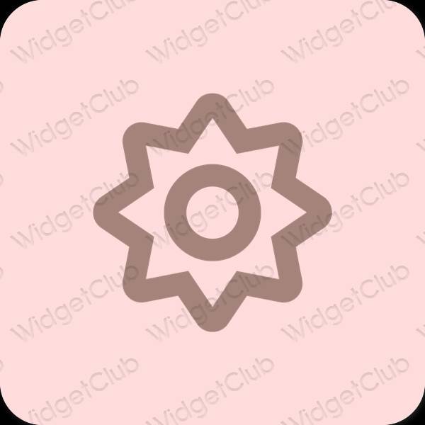 미적인 분홍 Settings 앱 아이콘