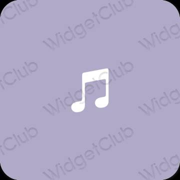 Esthetische Music app-pictogrammen