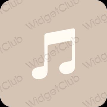 Estetis krem Music ikon aplikasi