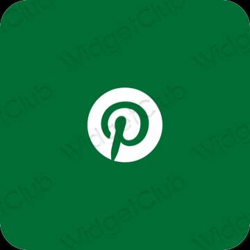 Icônes d'application Pinterest esthétiques