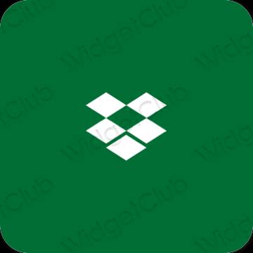 Icônes d'application Dropbox esthétiques