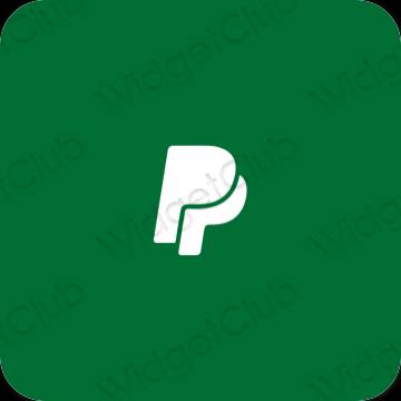 Esthetische Paypal app-pictogrammen