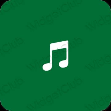 Ästhetische Music App-Symbole