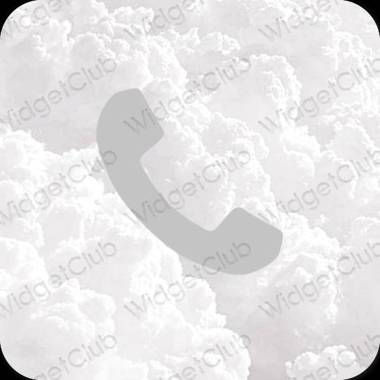 Estetisk grå Phone app ikoner