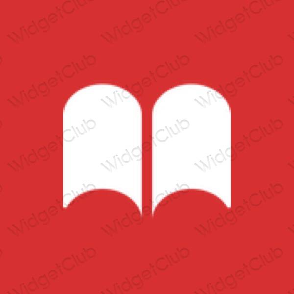 Esthetische Books app-pictogrammen