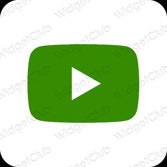 Icônes d'application Youtube esthétiques