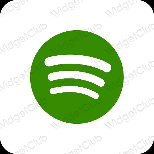 Pictograme pentru aplicații Spotify estetice