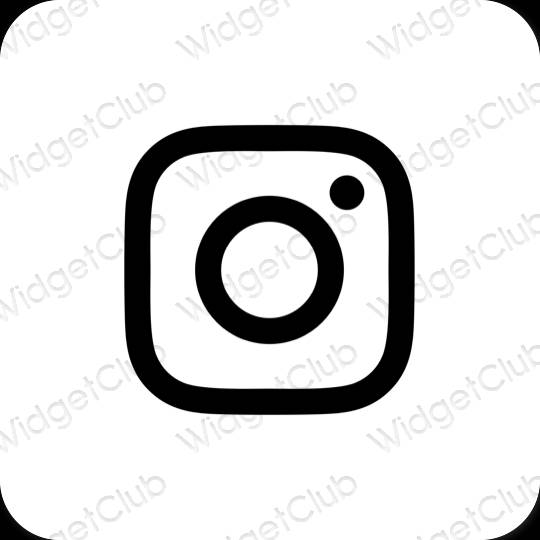 אייקוני אפליקציה Instagram אסתטיים