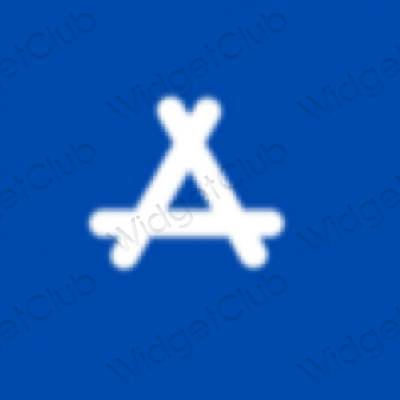 Stijlvol blauw AppStore app-pictogrammen