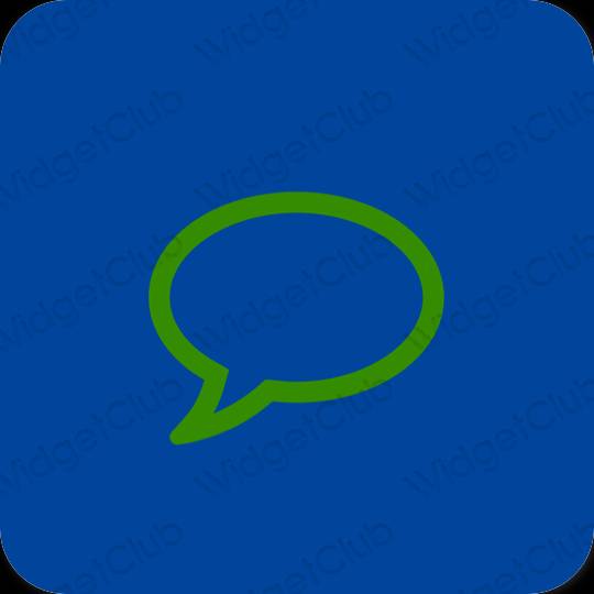 Estetis ungu Messages ikon aplikasi