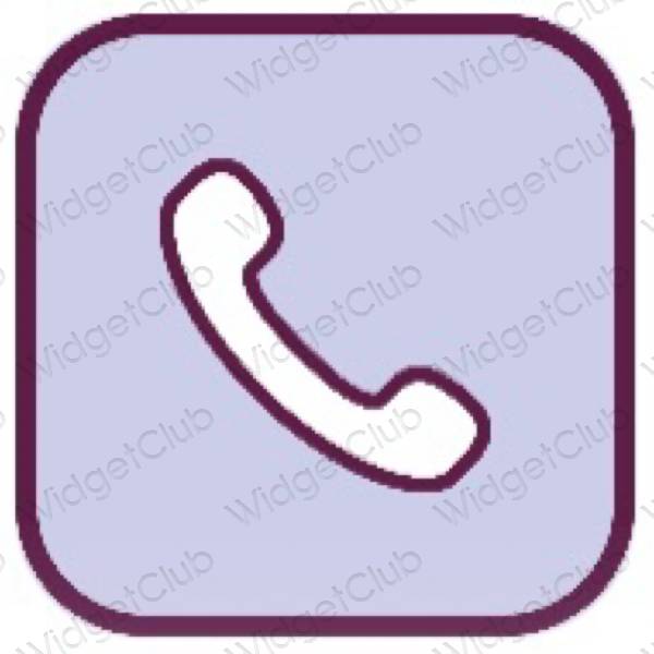эстетический пурпурный Phone значки приложений