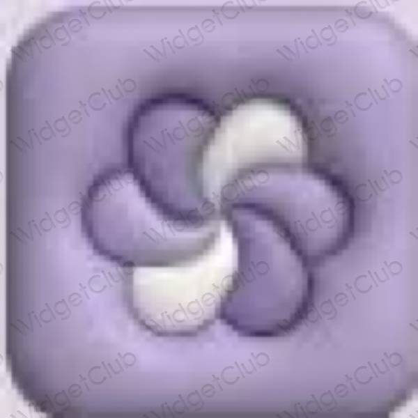 Aesthetic pastel blue Photos app icons