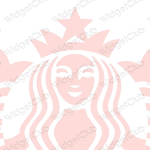 Estetik Starbucks uygulama simgeleri