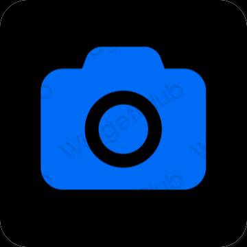 Estetsko modra Camera ikone aplikacij