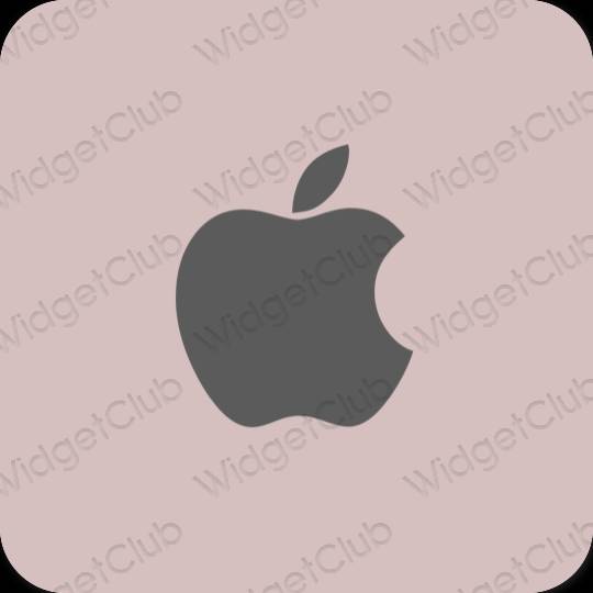 אֶסתֵטִי ורוד פסטל Apple Store סמלי אפליקציה
