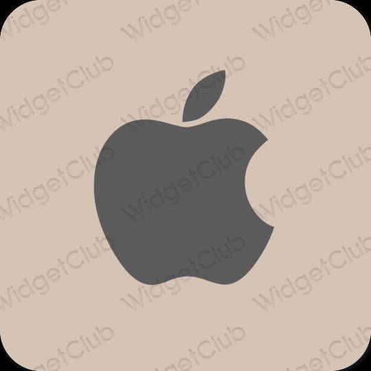 Estetico beige Apple Store icone dell'app